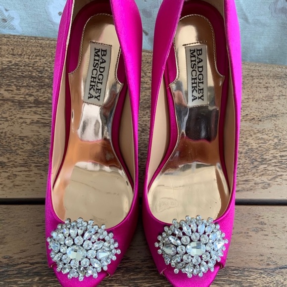 Badgley Mischka satin shoes - Picture 2 of 4